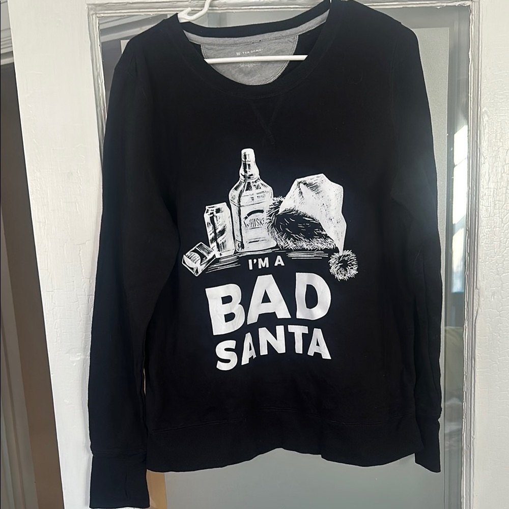 Black 'Bad Santa' Sweatshirt